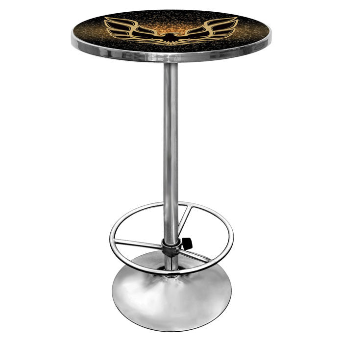 Gm2000-fb-blk Pontiac Firebird Black Chrome Pub Table