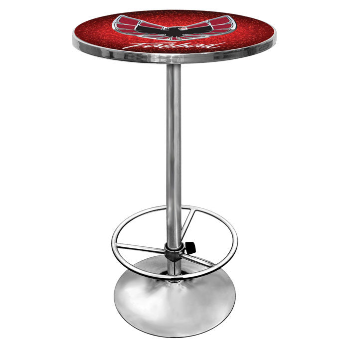 Gm2000-fb-red Pontiac Firebird Red Chrome Pub Table