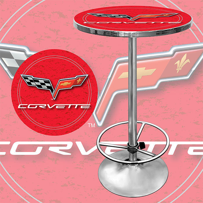 Trademark Commerce Gm2000r-c6-cor Corvette C6 Pub Table - Red