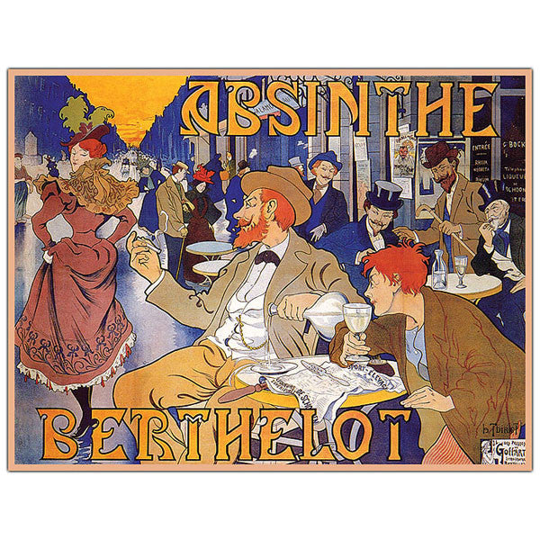 Absinthe Berthelot By Thiriet-ready To Hang 35x47 Canvas Art