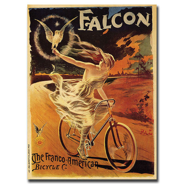 Falcon By Pal-framed 18x24 Canvas Art