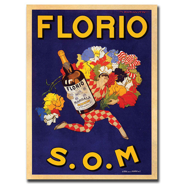 Florio S.o.m By Marcello Dudovich- 35 X 47