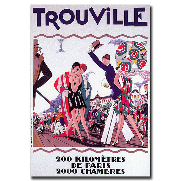 Trouville-gallery Wrapped 24x32 Canvas Art