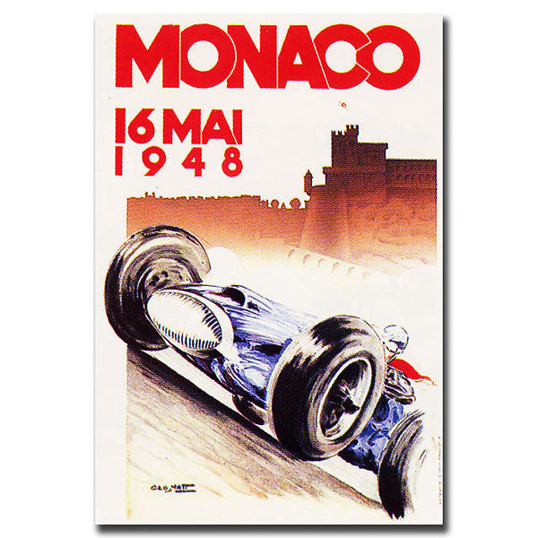 Monaco 1948 By George Ham-gallery Wrapped 18x24 Canvas Art