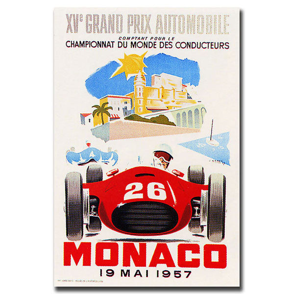 Monaco 1957 Ii By George Ham-gallery Wrapped 18x24 Canvas Ar