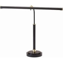 House Of Troy Pled100-617 Led Piano Lamp Black With Brass Accents