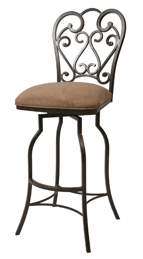Tscshops Exclusive! Tsc Furniture 30" Barstool Without Arms In Autumn Rust Upholstered In Moccasin Suede
