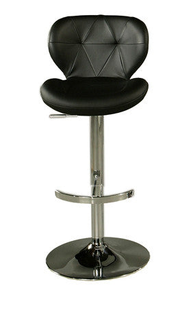 Tscshops Exclusive! Tsc Furniture 30" Barstool In Chrome Upholstered In Black
