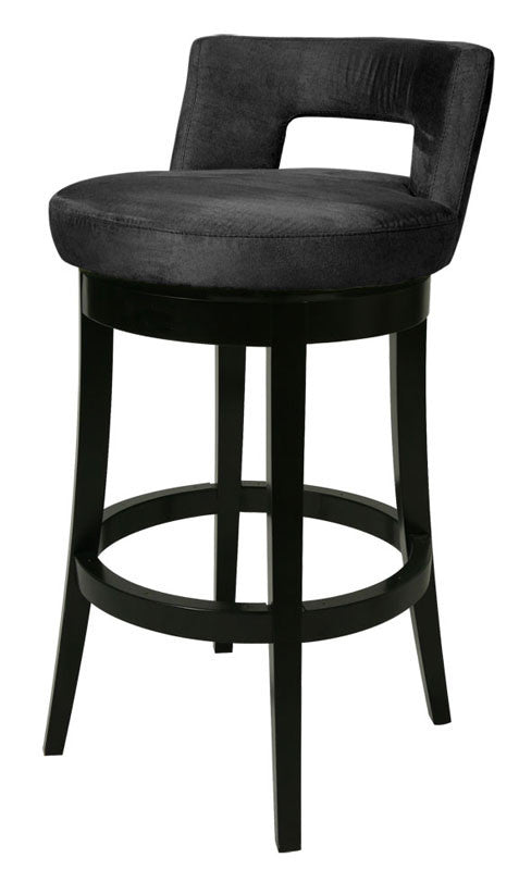 Tscshops Exclusive! Tsc Furniture 26" Barstool In Feher Black Upholstered In Micro Fiber Black