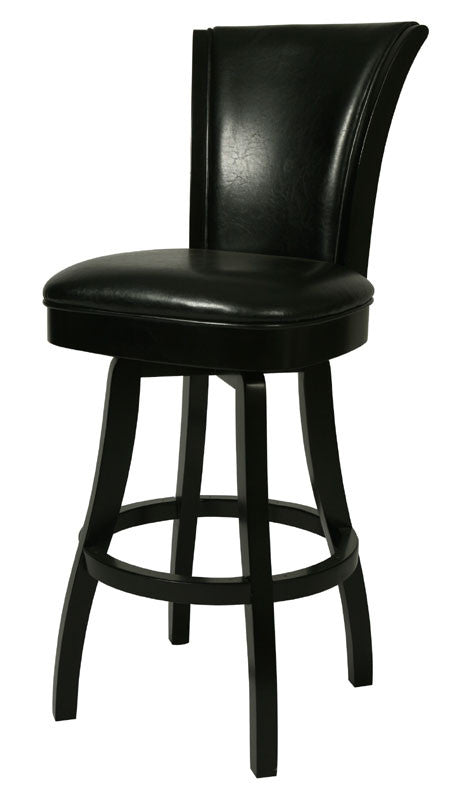 Tscshops Exclusive! Tsc Furniture 26" Barstool Without Arms In Feher Black Upholstered In Black Leather