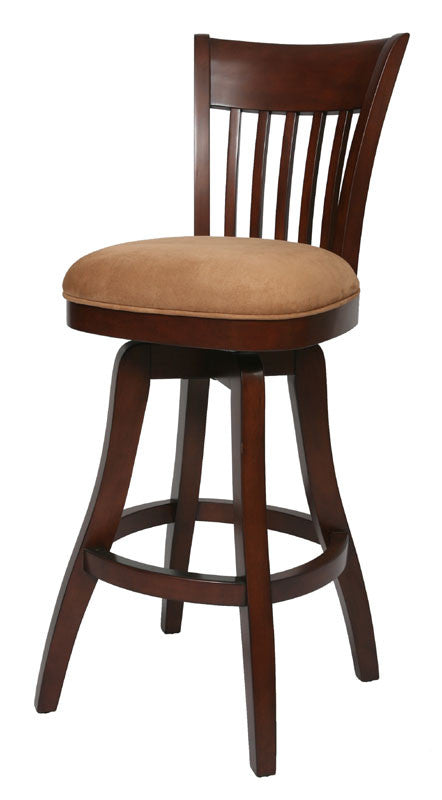 Tscshops Exclusive! Tsc Furniture 26" Barstool In Cosmo Amber Upholstered In Passion Suede Burnt
