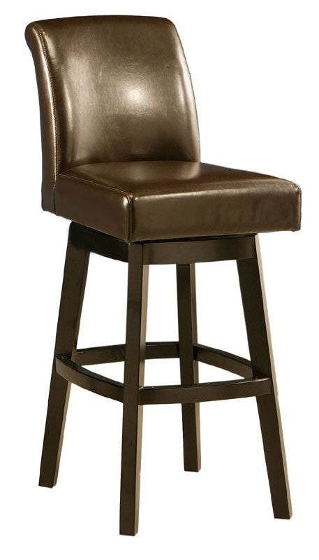 Tscshops Exclusive! Tsc Furniture 26" Barstool In Feher Black Upholstered In Brown Leather