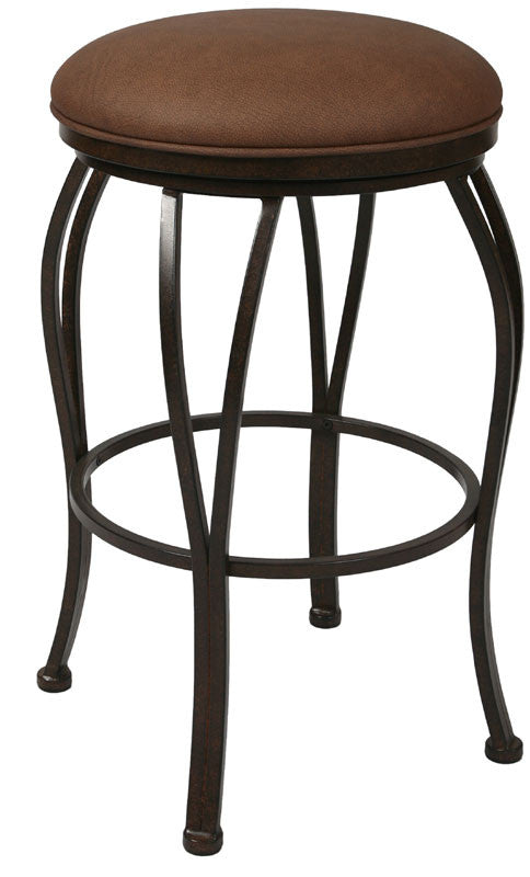 Tscshops Exclusive! Tsc Furniture 30" Backless Barstool In Autumn Rust Upholstered In Moccasin Suede