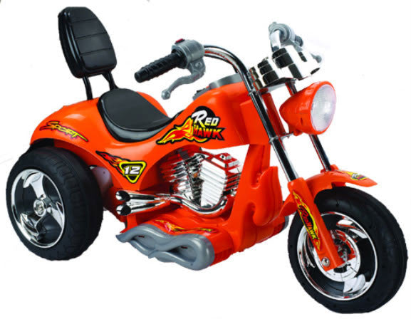 Red Hawk Motorcycle 12v Orange Zp-5008-or
