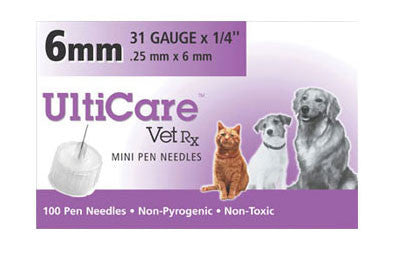 Ulticare Vetrx Pen Needles 31g X 1/4, 100/box