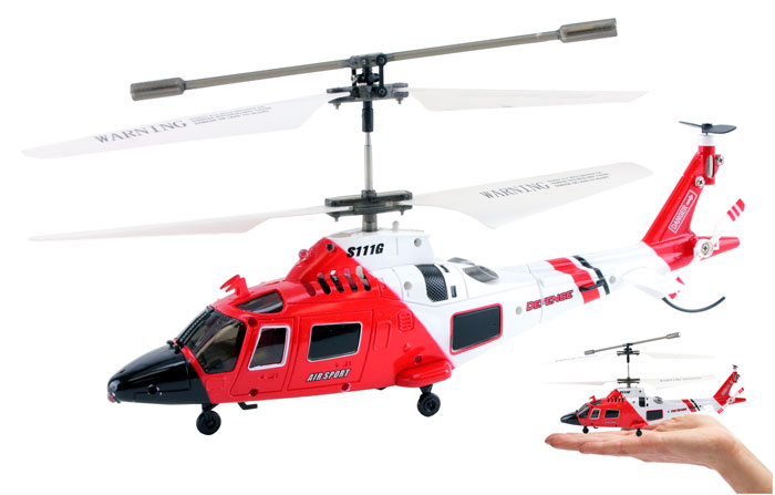 3.5ch Syma S111g Mini Us Coast Guard Rc Helicopter With Gyro