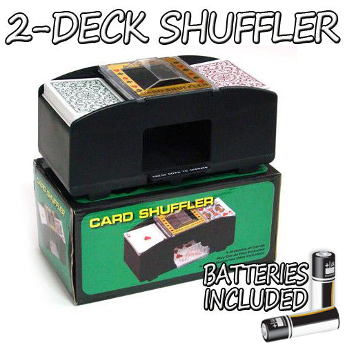 Brybelly Gshu-001.free-10 2 Deck Playing Card Shuffler W/ Batteries