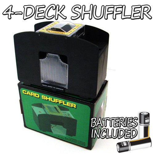 Brybelly Gshu-002.free-10 4 Deck Playing Card Shuffler W/ Batteries
