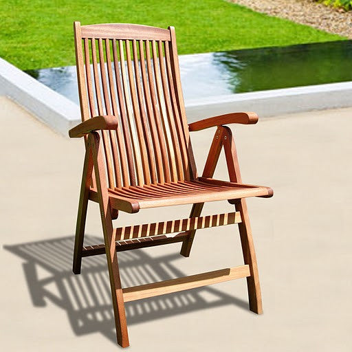 Vifah V145 Outdoor Wood Reclining Chair