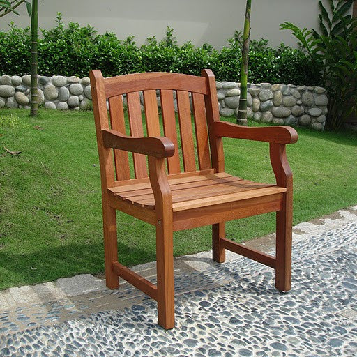 Vifah V211 Outdoor Wood Arm Chair