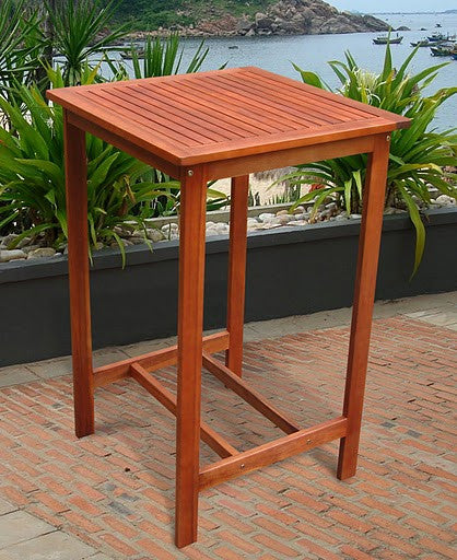 Vifah V495t Outdoor Wood Bar Table