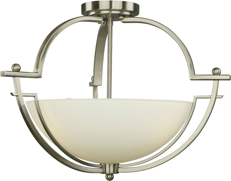 Woodbridge Lighting Aurora Indoor Lighting Semi-flush Mount 12235-stn