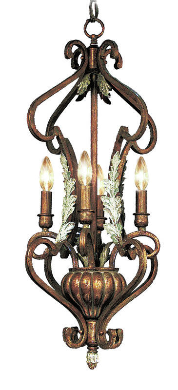 Woodbridge Lighting Hawthorne 4-light Aged Bark Foyer Light