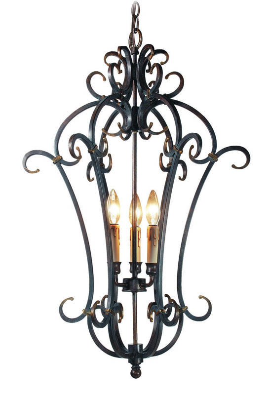 Woodbridge Lighting Montgomery 3-light Auburn Foyer Light