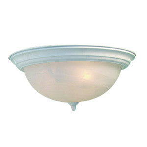 Woodbridge Lighting Basic 2-light White Flush Mount