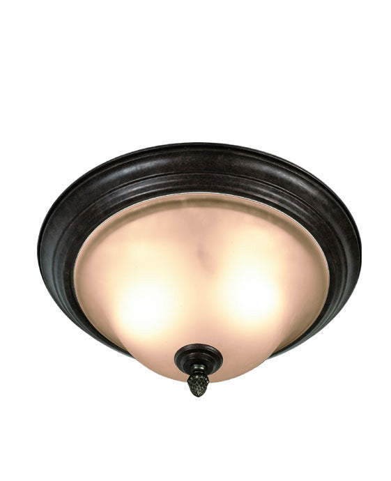 Woodbridge Lighting Harrington 2-light Bordeaux Flush Mount