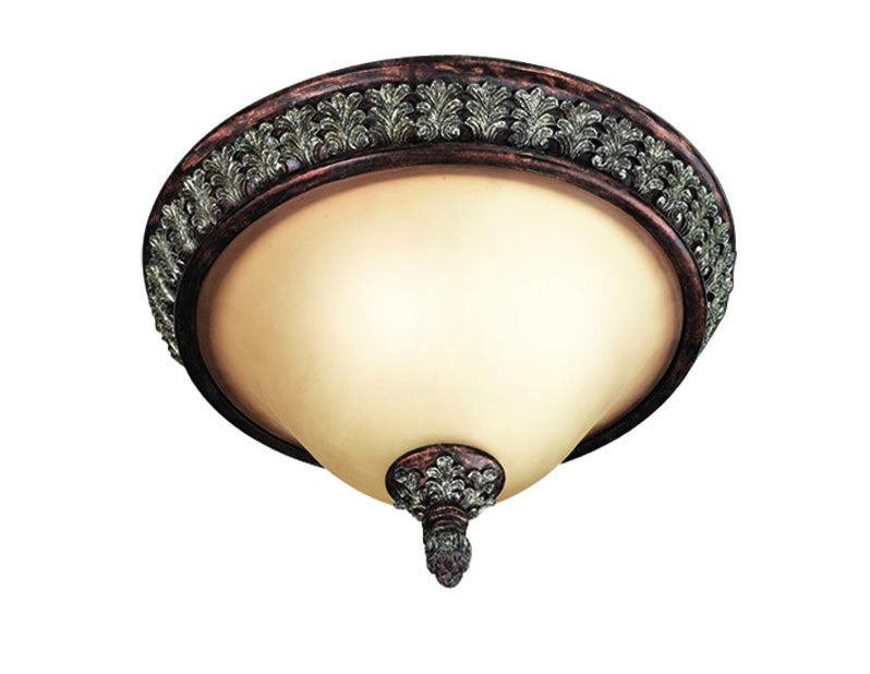 Woodbridge Lighting Worthington 2-light Bark Flush Mount