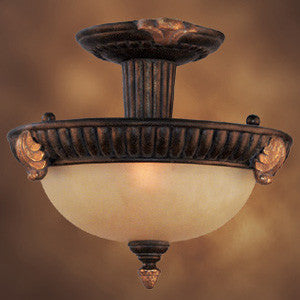 Woodbridge Lighting Rosedale Ii 2-light Tortoise Shell Semi Flush Mount