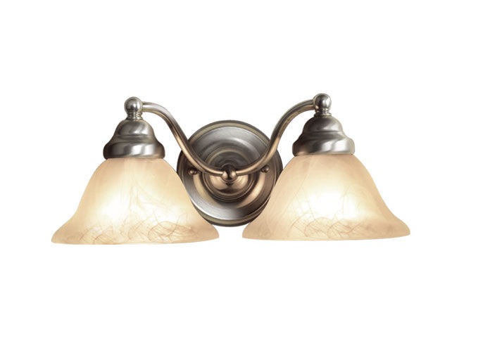 Woodbridge Lighting Anson 2-light Satin Nickel Bath Light