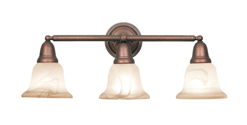 Woodbridge Lighting Hudson Glen 3-light Marbled Bronze Bath Bar