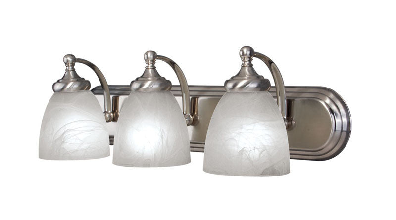 Woodbridge Lighting Kenshaw 3-light Satin Nickel Bath Light