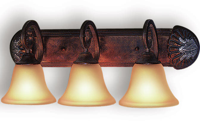 Woodbridge Lighting Hawthorne 3-light Aged Bark Bath Bar