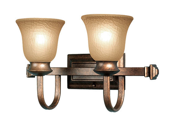 Woodbridge Lighting Dresden 2-light Marbled Bronze Bath Bar