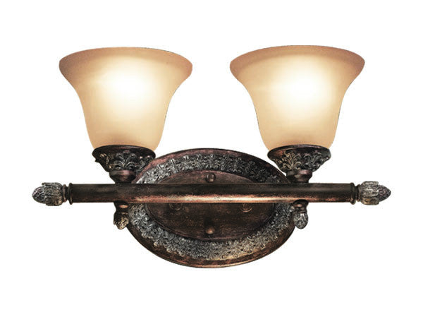 Woodbridge Lighting Worthington 2-light Bark Bath Light