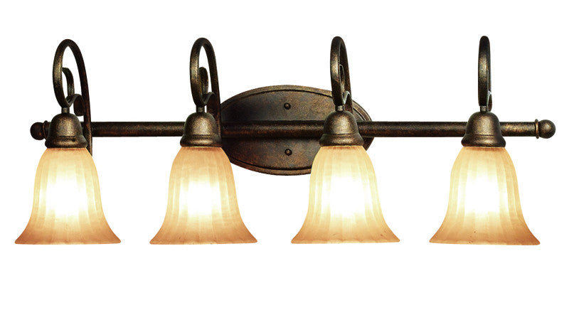 Woodbridge Lighting Clifton 4-light Marbled Bronze Bath Bar