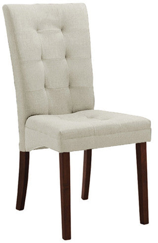 Wholesale Interiors Anne Dining Chair-beige-107/661 Anne Beige Fabric Modern Dining Chair - Set Of 2