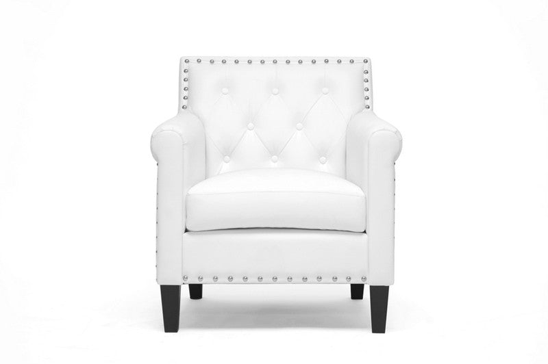 Wholesale Interiors Bbt5114-white-cc Thalassa White Modern Arm Chair - Each