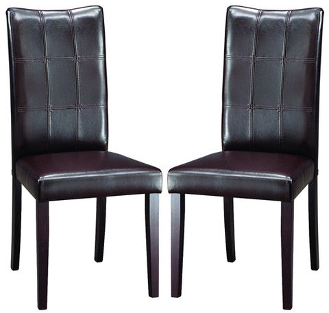 Wholesale Interiors Eveleen Dining Chair-107/540 Eden Dark Brown Modern Dining Chair - Set Of 2