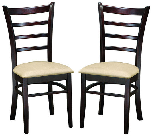 Wholesale Interiors Lily Dining Chair-107/309 Lanark Dark Brown Modern Dining Chair - Set Of 2