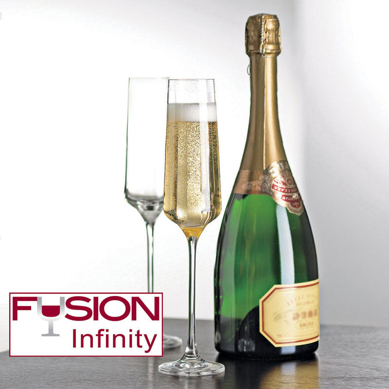 Wine Enthusiast 734 04 04 Fusion Infinity Champagne Flutes (set Of 4)