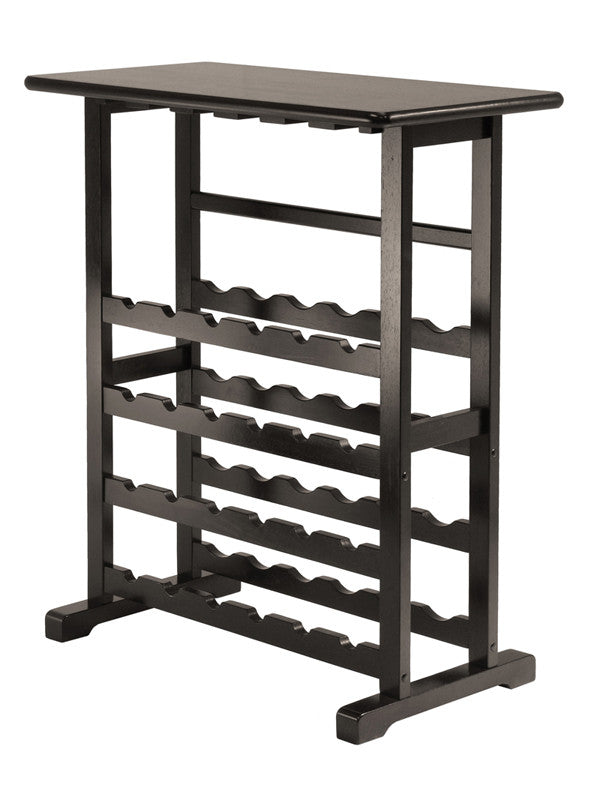 Winsome Wood 92023 Vinny Wine Rack, 24-bottle With Glass Hanger