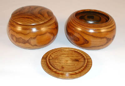 Wood Go Bowls Set Of 2 - No Stones 22806