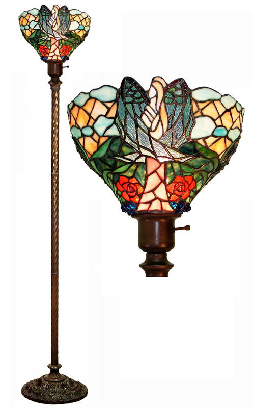 Tiffany Style Angelic Torchiere By Warehouse Of Tiffany 2867+bb75b