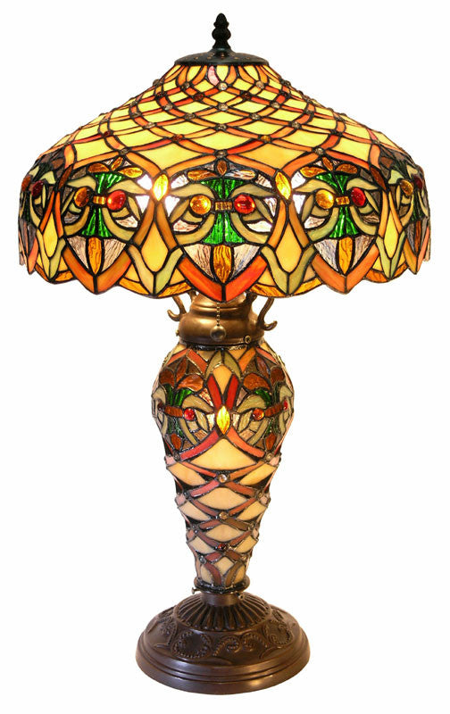 Tiffany Style Arielle Lamp By Warehouse Of Tiffany 3046#gls