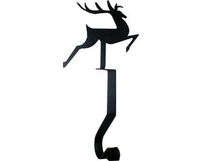 Wrought Iron Reindeer Mantel Hook