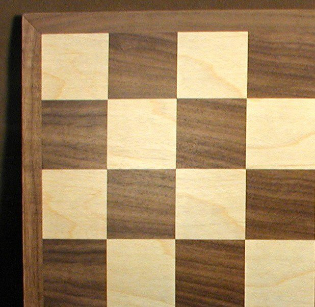 15" Walnut/maple Veneer Board, 1.75" Square
